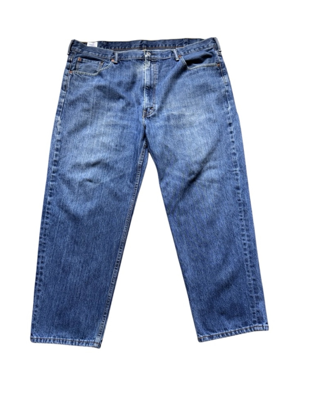 Levi’s 550 Jeans Men 46x30 Blue Medium Wash Tapered Leg Relaxed Fit Denim